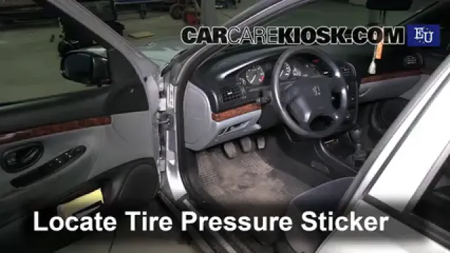 2000 Peugeot 406 LX HDi 2.0L 4 Cyl. Turbo Diesel Neumáticos y ruedas Controlar presión de neumáticos